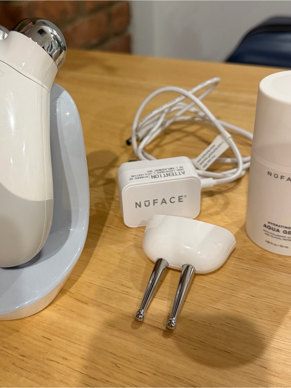 NuFACE Trinity+ Microcurrent Facial Attachment with Silver Probes